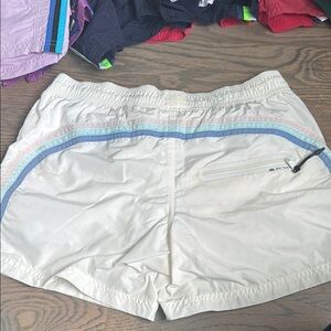 Sundek White and Blue Swim Trunks Lightweight Design